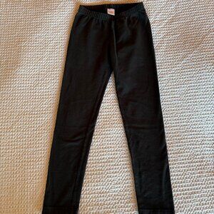 Hanna Andersson Black Leggings 140 US 10 Cotton Girls